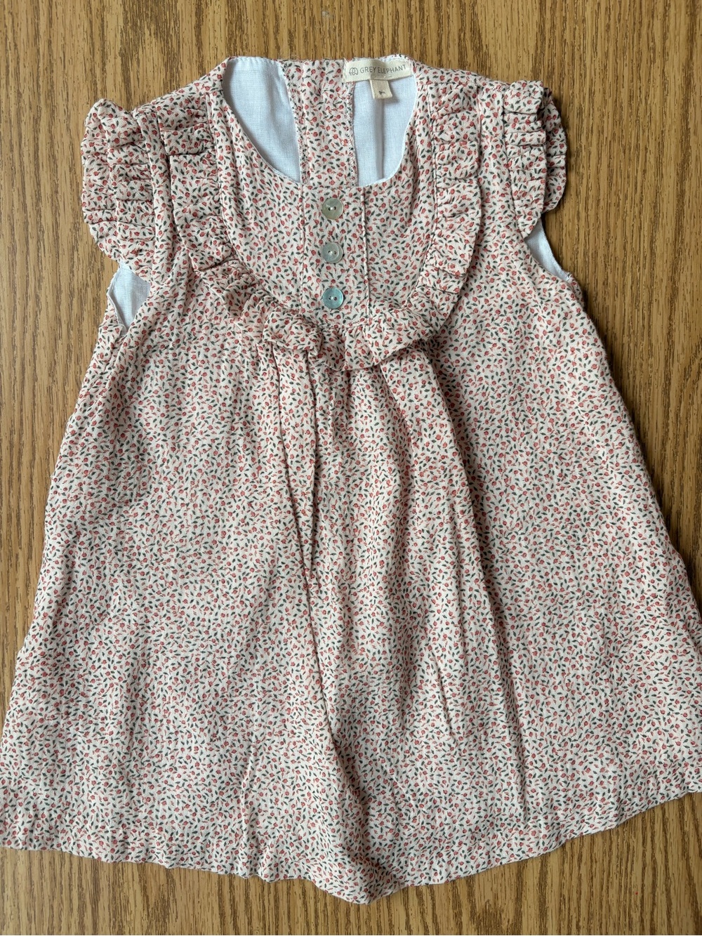 Grey Elephant Floral Dress